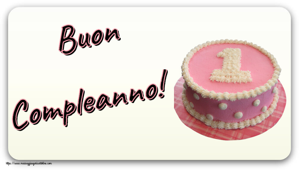 Bambini Buon Compleanno! ~ Torta 1 anno