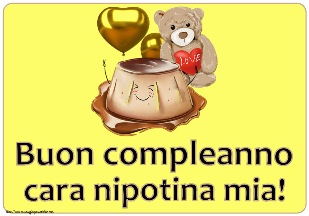 Buon compleanno cara nipotina mia! ~ Torta d'amore