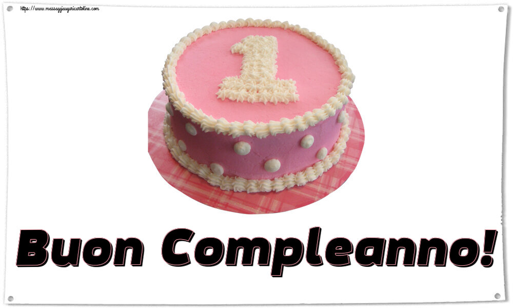 Buon Compleanno! ~ Torta 1 anno