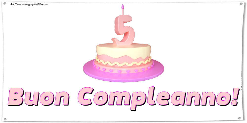 Buon Compleanno! ~ Torta 5 anni