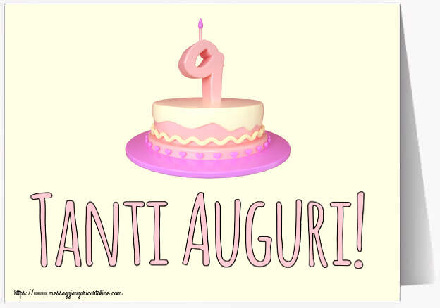 Tanti Auguri! ~ Torta 9 anni