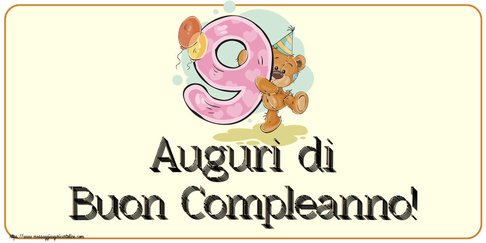 Auguri di Buon Compleanno! ~ 9 anni