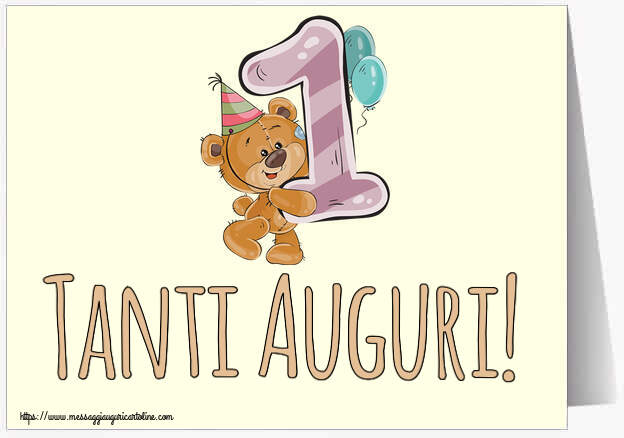 Bambini Tanti Auguri! ~ 1 anno