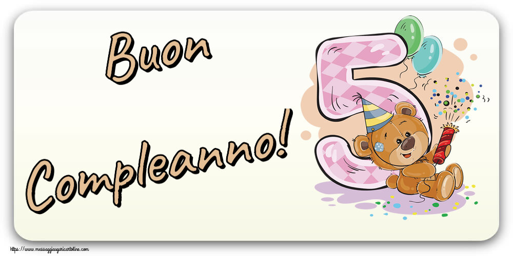 Buon Compleanno! ~ 5 anni
