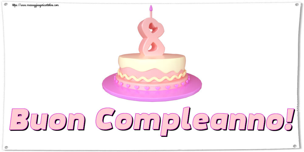 Buon Compleanno! ~ Torta 8 anni