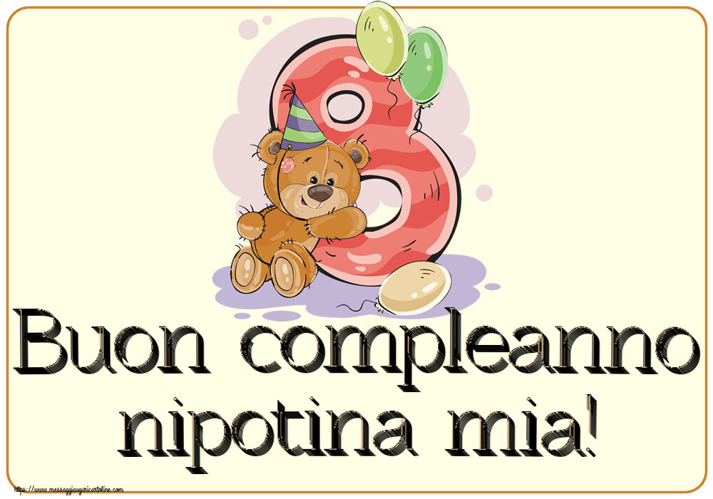 Buon compleanno nipotina mia! ~ 8 anni