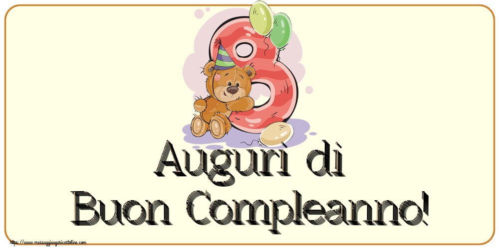 Auguri di Buon Compleanno! ~ 8 anni