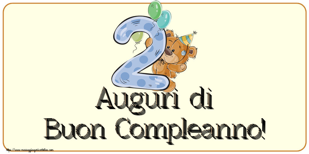 Bambini Auguri di Buon Compleanno! ~ 2 anni