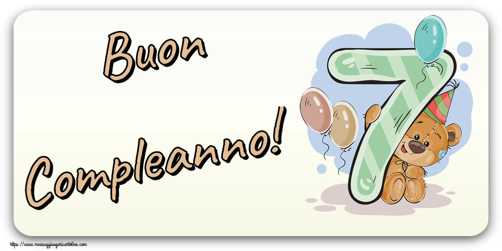 Bambini Buon Compleanno! ~ 7 anni