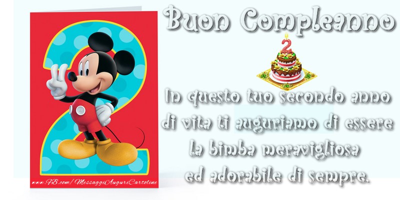 In questo tuo secondo anno di vita ti auguriamo di essere la bimba meravigliosa ed adorabile di sempre. Buon compleanno!