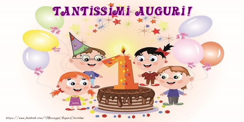 Cartoline per bambini - Tantissimi Auguri !!! - messaggiauguricartoline.com