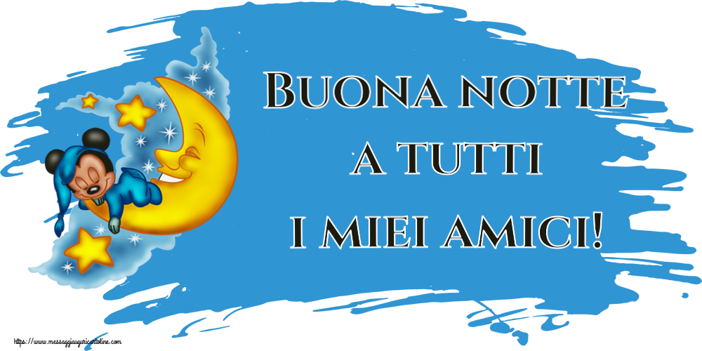 Buona notte a tutti i miei amici!