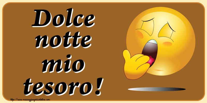 Buonanotte Dolce notte mio tesoro!