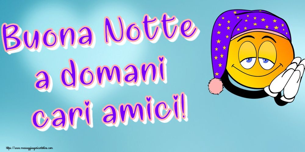 Buona Notte a domani cari amici!