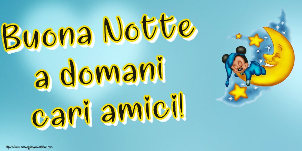 Buona Notte a domani cari amici!
