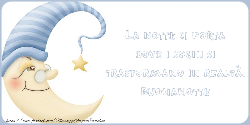 Cartoline di buonanotte - Buonanotte - messaggiauguricartoline.com