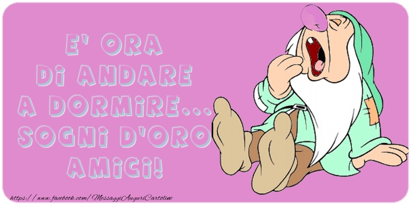 Cartoline di buonanotte - Buonanotte! - messaggiauguricartoline.com