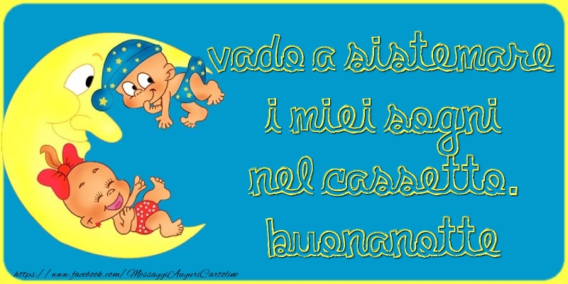 Cartoline di buonanotte - Buonanotte - messaggiauguricartoline.com