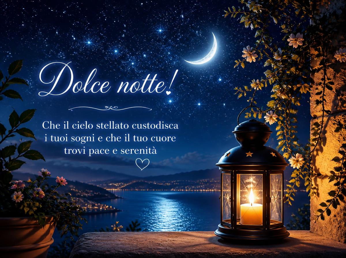 Cartoline di buonanotte - Dolce notte - messaggiauguricartoline.com