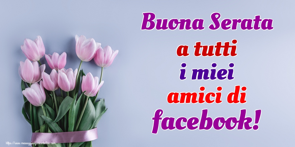 Buona Serata a tutti i miei amici di facebook!