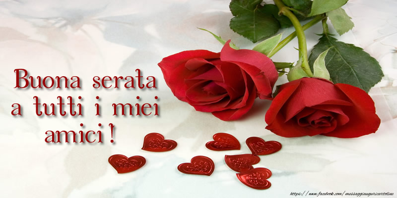 Buona serata a tutti i miei amici!