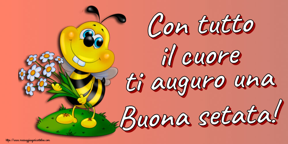 Buonasera Con tutto il cuore ti auguro una Buona setata!