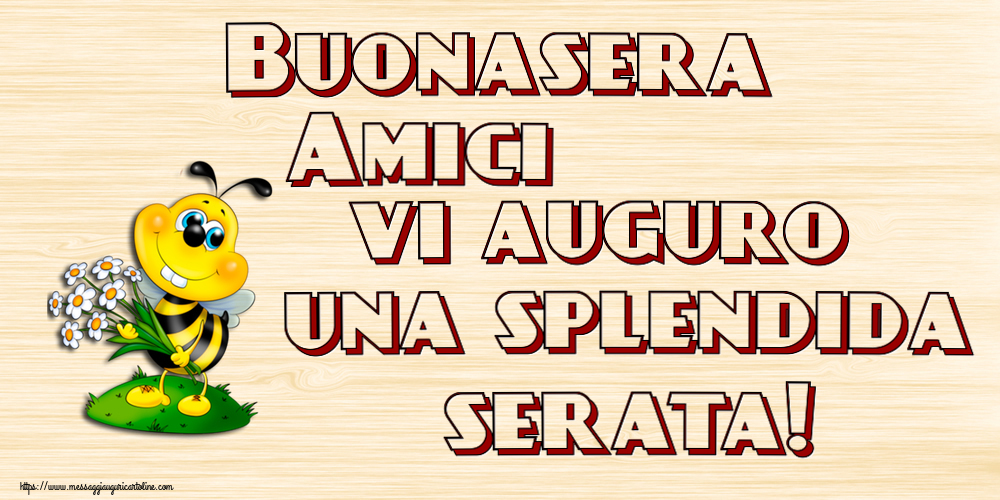 Buonasera Amici vi auguro una splendida serata!