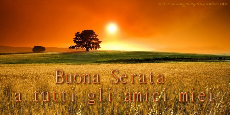 Buona Serata  a tutti gli amici miei