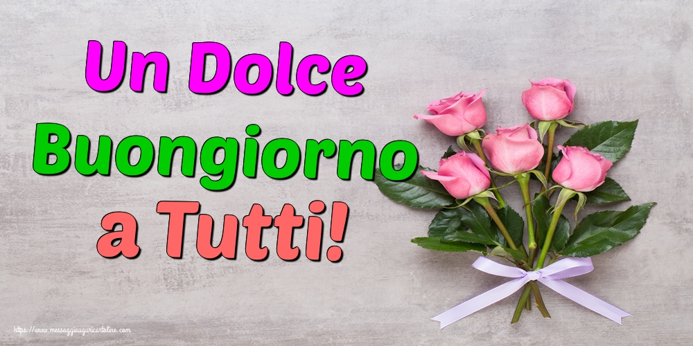 Un Dolce Buongiorno a Tutti!