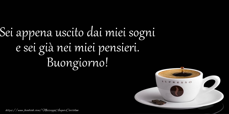 Sei appena uscito dai miei sogni