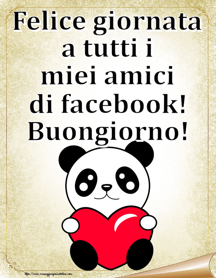 Buongiorno Felice giornata a tutti i miei amici di facebook! Buongiorno! ~ orsacchiotto con cuore