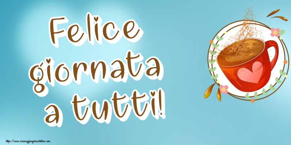 Buongiorno Felice giornata a tutti! ~ tazza da caffè rosa con cuore