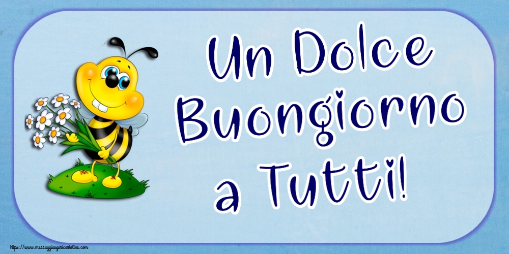 Buongiorno Un Dolce Buongiorno a Tutti!