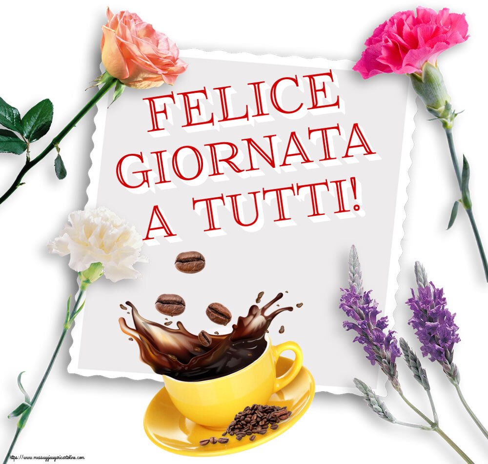 Buongiorno Felice giornata a tutti! ~ caffè in grani