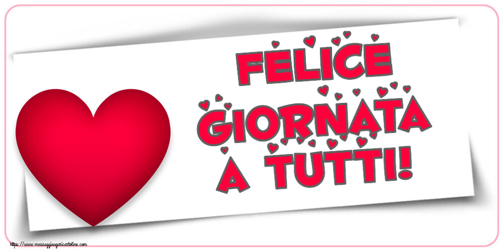 Buongiorno Felice giornata a tutti! ~ cuore rosso