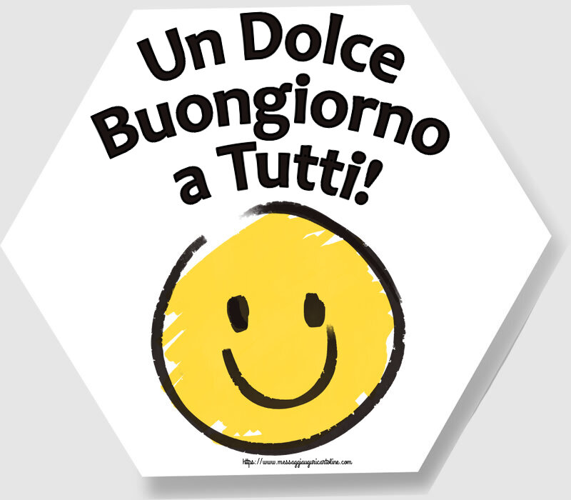 Un Dolce Buongiorno a Tutti! ~ emoticon sorriso