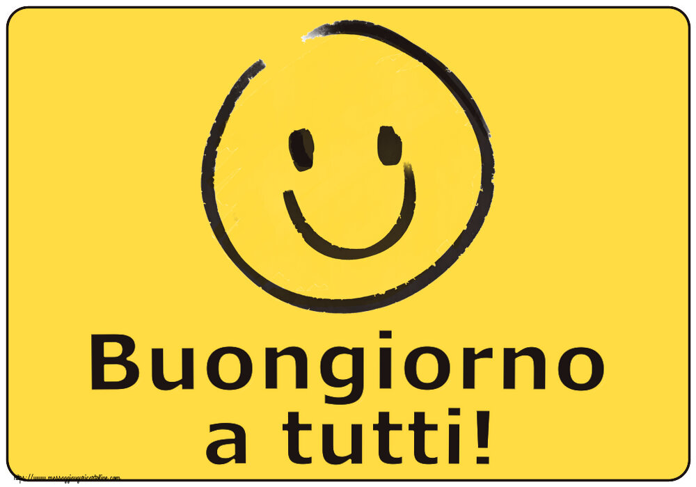 Buongiorno a tutti! ~ emoticon sorriso