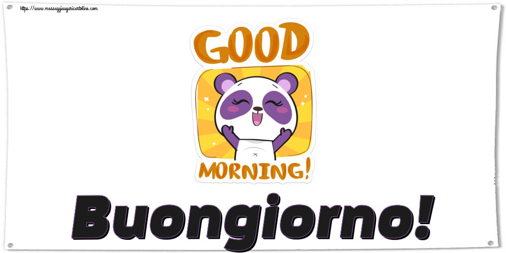 Buongiorno Buongiorno!