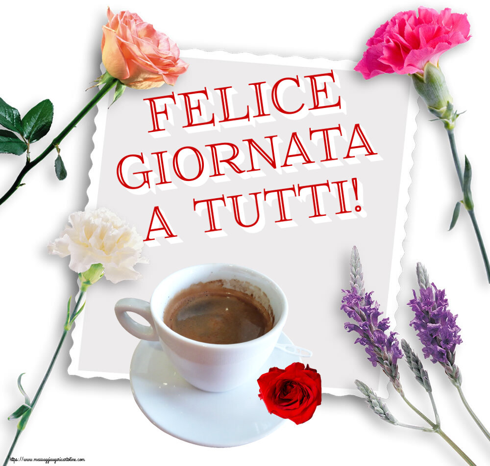 Buongiorno Felice giornata a tutti! ~ caffè e rosa