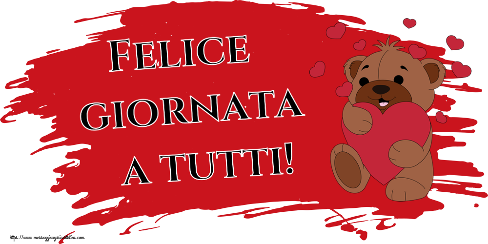 Buongiorno Felice giornata a tutti! ~ orso carino con cuori