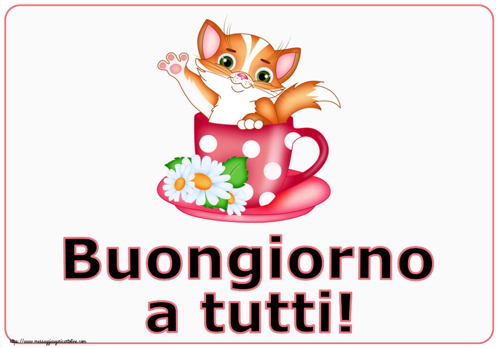 Buongiorno a tutti!