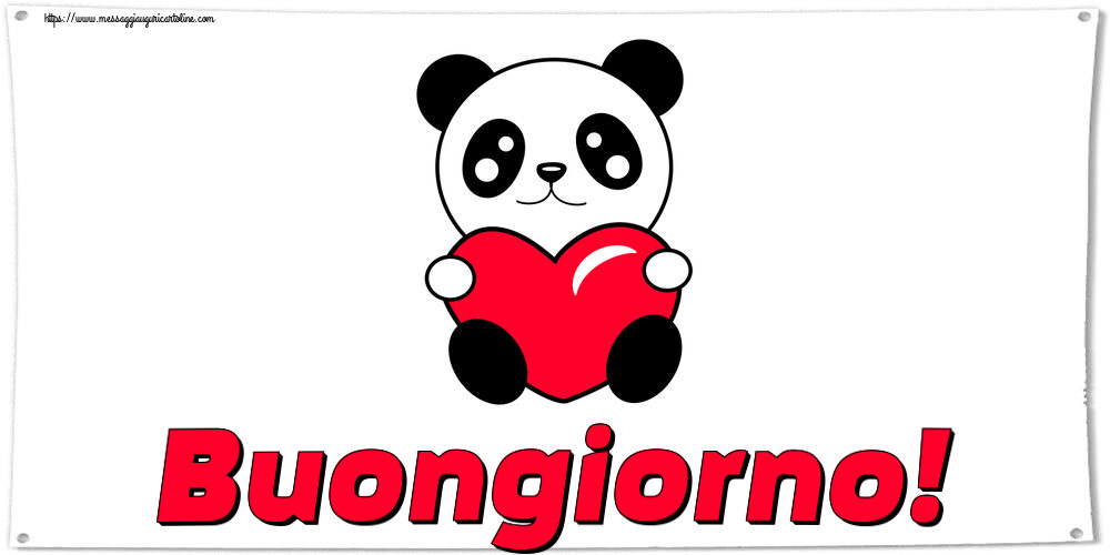 Buongiorno! ~ orsacchiotto con cuore