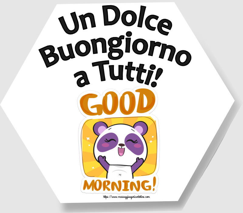 Buongiorno Un Dolce Buongiorno a Tutti!