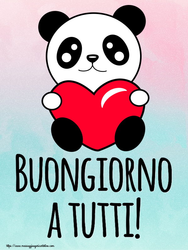 Buongiorno a tutti! ~ orsacchiotto con cuore