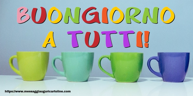 Buongiorno a tutti!