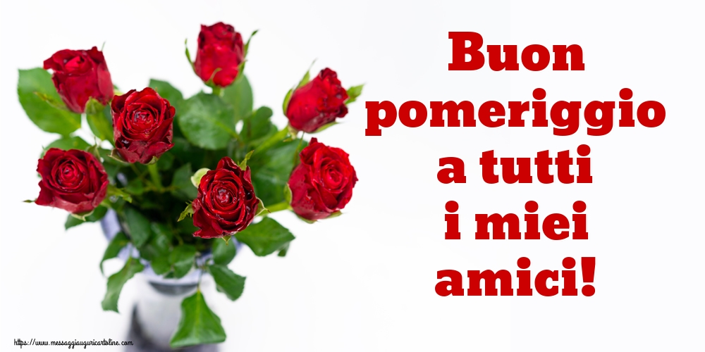 Buon pomeriggio a tutti i miei amici!