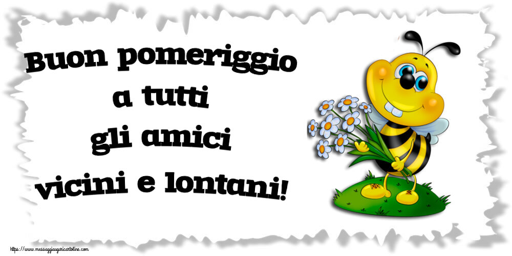 Buon pomeriggio a tutti gli amici vicini e lontani!