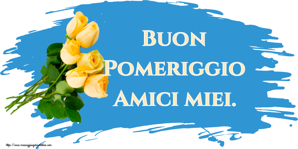 Buon Pomeriggio Amici miei. ~ sette rose gialle