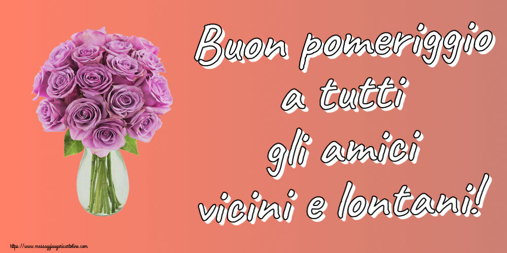 Buon pomeriggio a tutti gli amici vicini e lontani! ~ rose viola in vaso