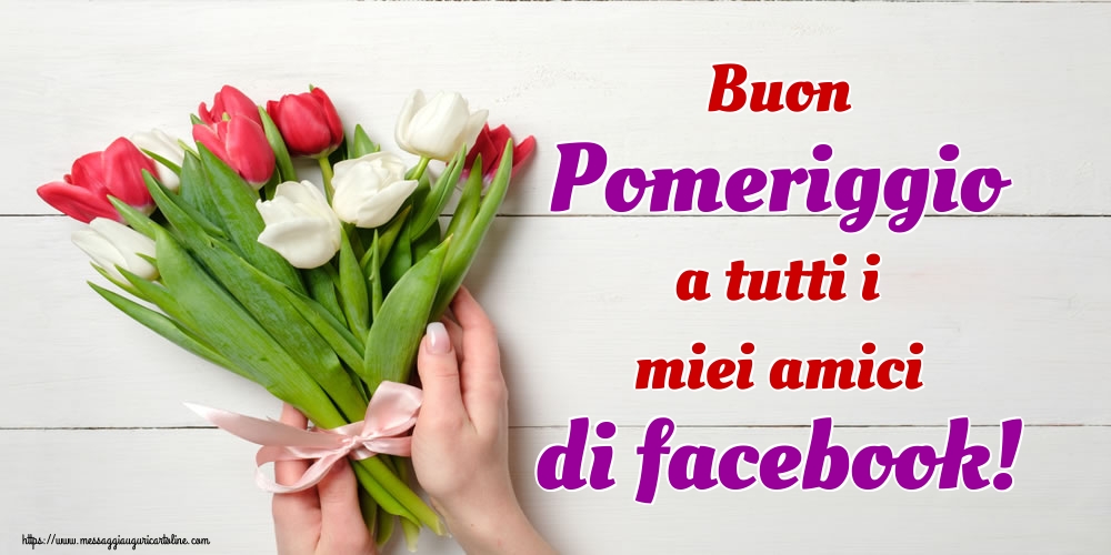 Buon Pomeriggio a tutti i miei amici di facebook!